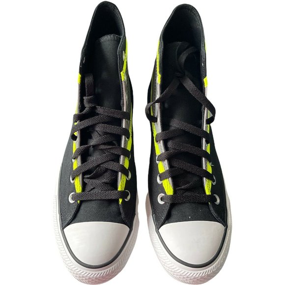 UNISEX SNEAKERS M6.5 W8.5 Converse SHOE Hi-Vis Chuck Taylor All Star Black Lemon main image 8
